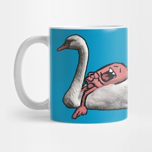 sleeping swan rider Mug